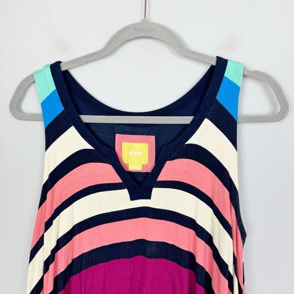 ANTHROPOLOGIE | MAEVE Davina Layered Stripe Print Dress Women’s Size Small - Picture 5 of 9
